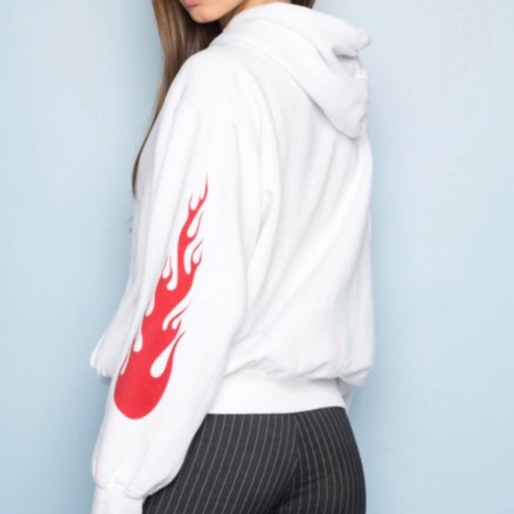 RARE brandy Melville flame hoodie